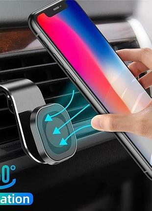 Держатель для мобильного телефона f19 магнитный на дефлектор car holder black