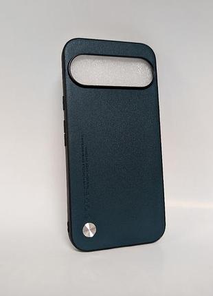 Чехол для google pixel 10 pro xl, code leather, эко-кожа, противоударный, зеленый