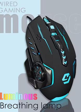 Игровая usb мышка limeide v7 3600 dpi с подсветкой rgb для геймеров black