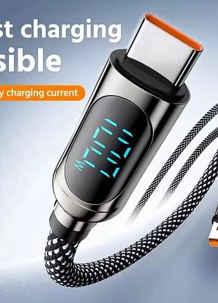 Кабель 1 метр usb-a – type-c шнур 5а плетений провід для зарядки та стабільної роботи для зарядки телефонів планшетів гаджетів