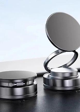 Универсальный вакуумный держатель для смартфона в авто простота удобство надежность чорний