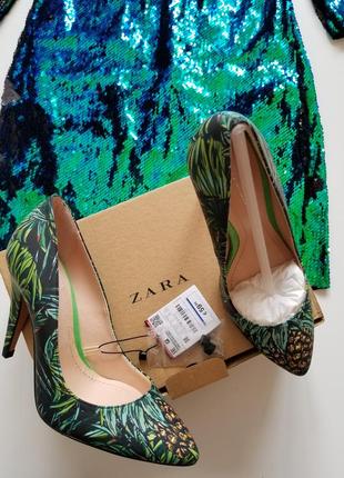 Нарядные кожаные туфли zara1 фото