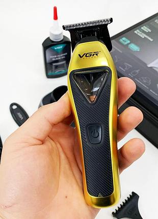 Триммер vgr v-994 с разумным контролем мощности 3 насадки 10000 rpm 2000 mah top shop ua_