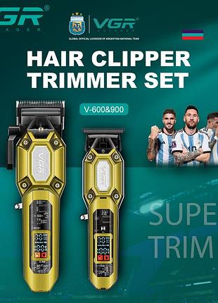 Комплект 2 в 1 машинка для стрижки vgr v-600 v-900 shop