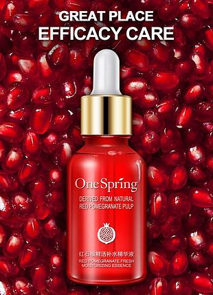 Сироватка з гіалуроновою кислотою і екстрактом граната onespring pomegranate red fresh (15мл)