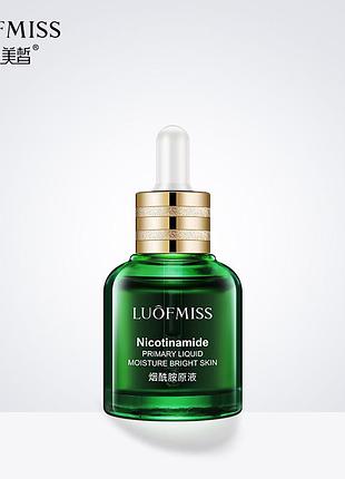 Сыворотка для лица увлажняющая и выравнивающая luofmiss nicotinamide (30мл)