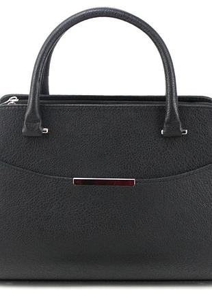 Классическая деловая сумка с жестким каркасом voila 7951-1 черная