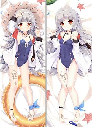 Аниме дакимакура z46 лазурный путь azur lane (подушка обнимашка) 120*40 см 150, 50*150, 50