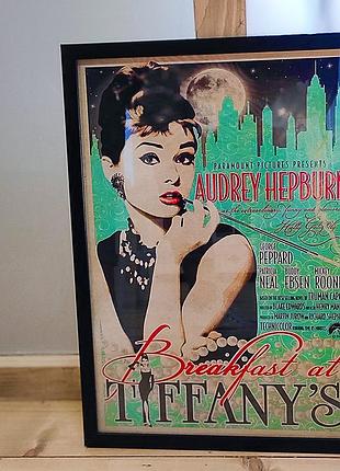 Постер в рамке breakfast at tiffany`s 21х30см, a4 (mt4_21l007_bl)