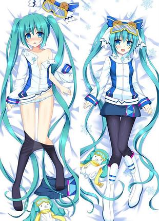 Аниме дакимакура хатсуне мику анимационный проект «vocaloid china» / вокалоид клуб (подушка обнимашка) 120*40