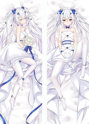 Аниме дакимакура лаффи лазурный путь azur lane (подушка обнимашка) 120*40 см 150, 50*150, 50