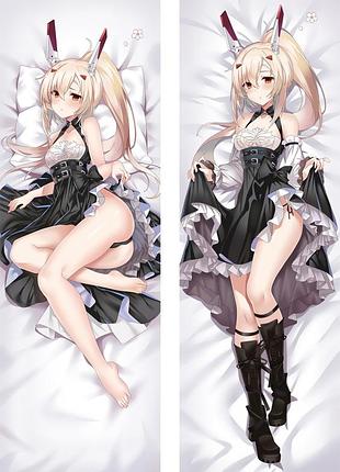 Аніме дакимакура аянамі лазурний шлях azur lane (подушка обнімашка) 120*40 см 150, 50*150, 50