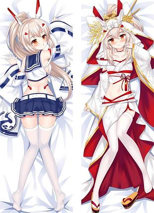 Аниме дакимакура аянами лазурный путь azur lane (подушка обнимашка) 120*40 см 150, 50*150, 50