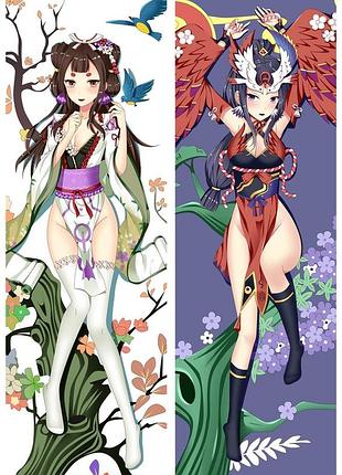 Аниме дакимакура hana onmyoji (подушка обнимашка) 120*40 см 150, 50*150, 50
