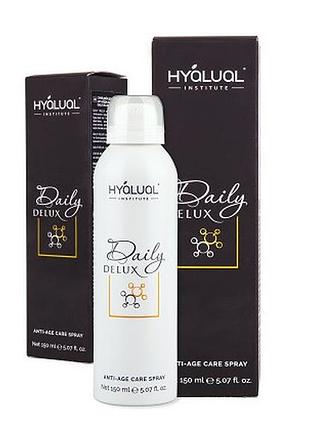 Спрей для обличчя daily delux anti age care spray hyalual, 150 мл