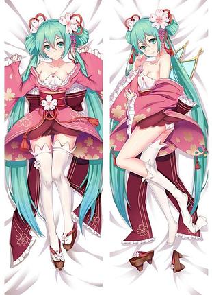 Аніме дакимакура хатсуне мику анімаційний проект «vocaloid china» / вокалоід клуб (подушка обнімашка) 120*40