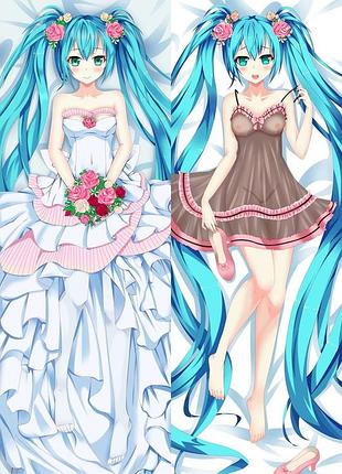 Аніме дакимакура хатсуне мику анімаційний проект «vocaloid china» / вокалоід клуб (подушка обнімашка) 120*40 150, 50*150, 50