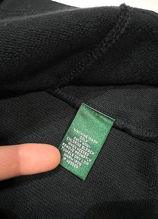 Оригінальна жіноча кофта polo ralph lauren чорна розмір м на блискавці котонова бавовняна зіпка жіноча худі ральф лорен лоурен 5