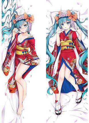 Аниме дакимакура хатсуне мику анимационный проект «vocaloid china» / вокалоид клуб (подушка обнимашка) 120*40