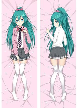 Аніме дакимакура хатсуне мику анімаційний проект «vocaloid china» / вокалоід клуб (подушка обнімашка) 120*40