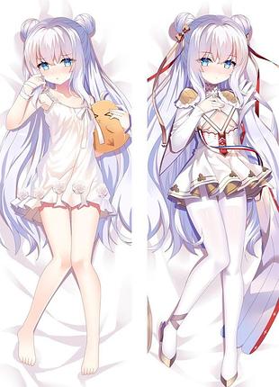 Аніме дакимакура ле малин лазурний шлях azur lane (подушка обнімашка) 120*40 см 150, 50*150, 50