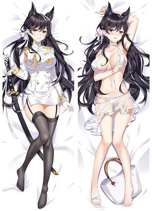 Аниме дакимакура атаго лазурный путь azur lane (подушка обнимашка) 120*40 см