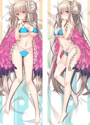 Аніме дакимакура формидебл лазурний шлях azur lane (подушка обнімашка) 120*40 см