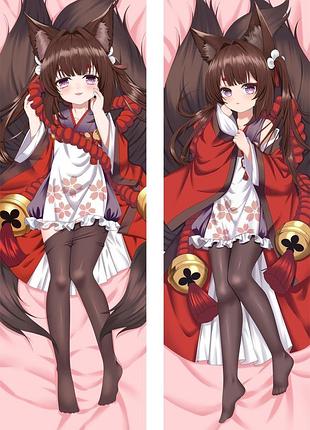 Аниме дакимакура акаги лазурный путь azur lane (подушка обнимашка) 120*40 см 150, 50*150, 50