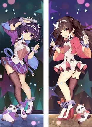Аниме дакимакура пин хай / нин хай лазурный путь azur lane (подушка обнимашка) 120*40 см 150, 50*150, 50