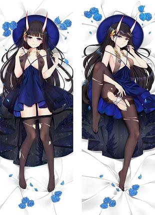 Аниме дакимакура ноширо лазурный путь azur lane (подушка обнимашка) 120*40 см 150, 50*150, 50