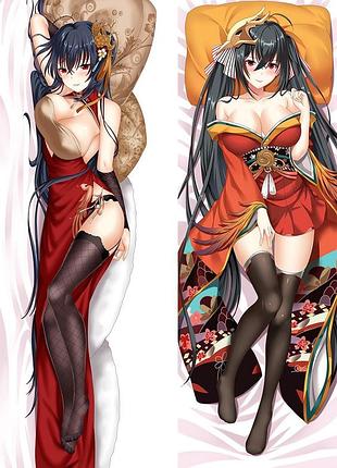 Аниме дакимакура тайхо лазурный путь azur lane (подушка обнимашка) 120*40 см