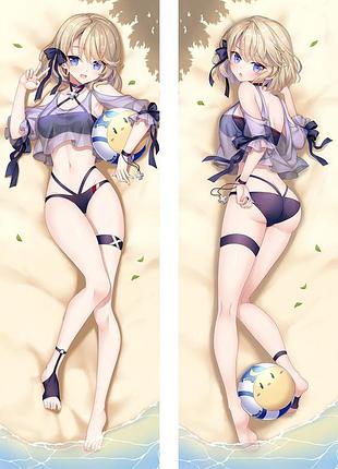 Аніме дакимакура z23 лазурний шлях azur lane (подушка обнімашка) 120*40 см 150, 50*150, 50