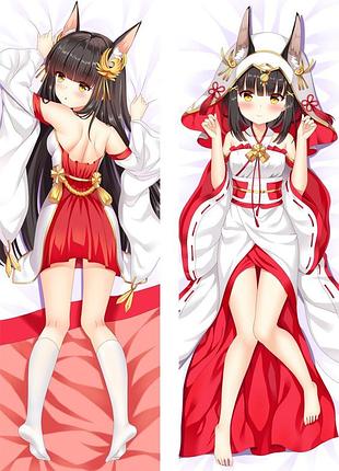 Аниме дакимакура нагато лазурный путь azur lane (подушка обнимашка) 120*40 см