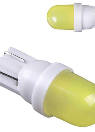 Габаритные т10 3d cob, w5w, светодиодные авто лампы 12v 4500к (комплект 2шт)