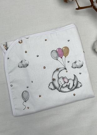 Пелюшки непромокні baby comfort 80*50 см люкс звірята з кульками