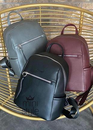 Рюкзак міський david jones 5748 трендовий рюкзачок cross-body крос боді бордовий