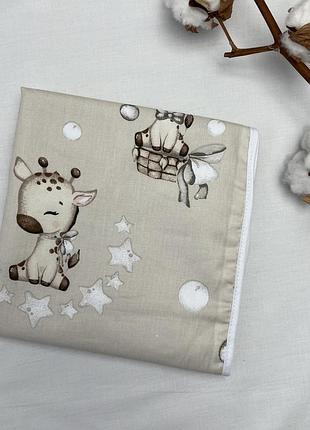 Пелюшки непромокальні baby comfort 80*50 см люкс жирафік