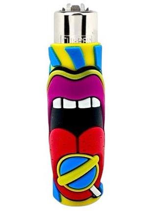 Зажигалка clipper lighter silicone spicy soul в силиконовом чехле 3