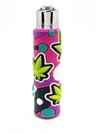 Зажигалка clipper the coolest silicone в силиконовом чехле 2
