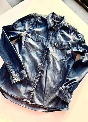 Сорочка bonobo jeans джинсова сорочка бавовняна сорочка жіночий одяг old money