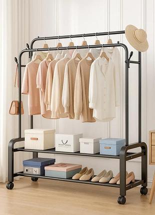 Стойка-вешалка для одежды и обуви двойная multipurpose hanger top shop ua_