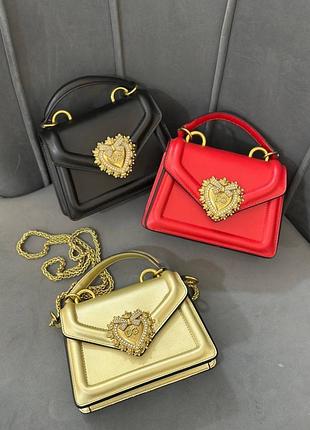 Жіноча шкіряна сумка dolche&gabbana, сумка дольче габанна