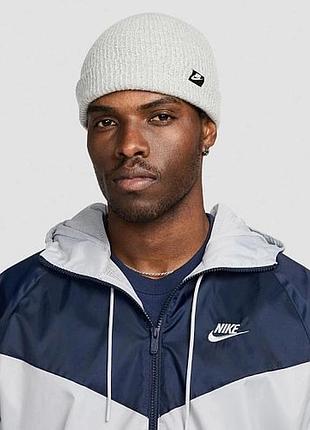 Чоловіча / жіноча шапка найк оригінал nike terra beanie sc grey hf0176-063