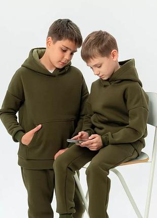 Тёплый детский костюм из турецкой трёхнитки 116