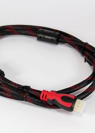 Кабель hdmi-hdmi 1.5м (v1.4) — для телевизора, smart tv, проектора, ресивера, приставок