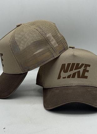 Літня бейсболка з сіткою найк, тракер nike, стильна чоловіча кепка, 55-56