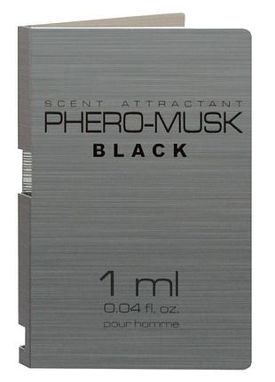 Духи с феромонами для мужчин phero-musk black, 1 ml
