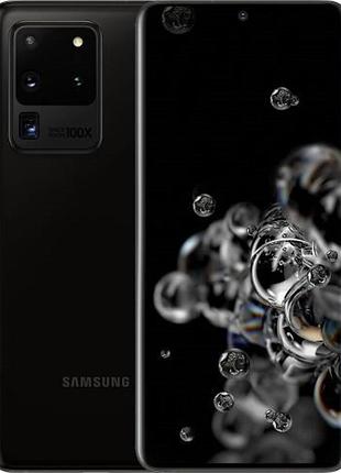 Смартфон samsung galaxy s20 ultra duos sm-g988fd 12/256 gb black, 2sim, 108+48+12/40мп, 6.9", exynos 990
