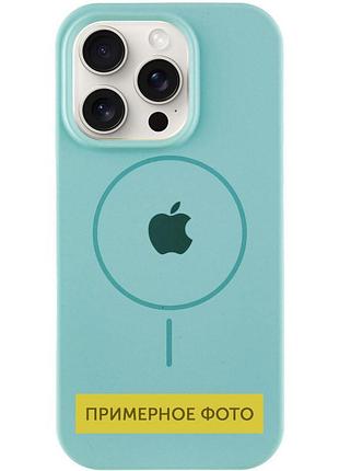 Чохол silicone case full protective (aa) with magsafe для apple iphone 16 plus (6.7") бірюзовий / marine green