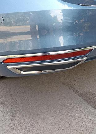 Volkswagen passat b8 (2015-18гг.) накладки имитация вихлопних насадок (2 шт, нерж)